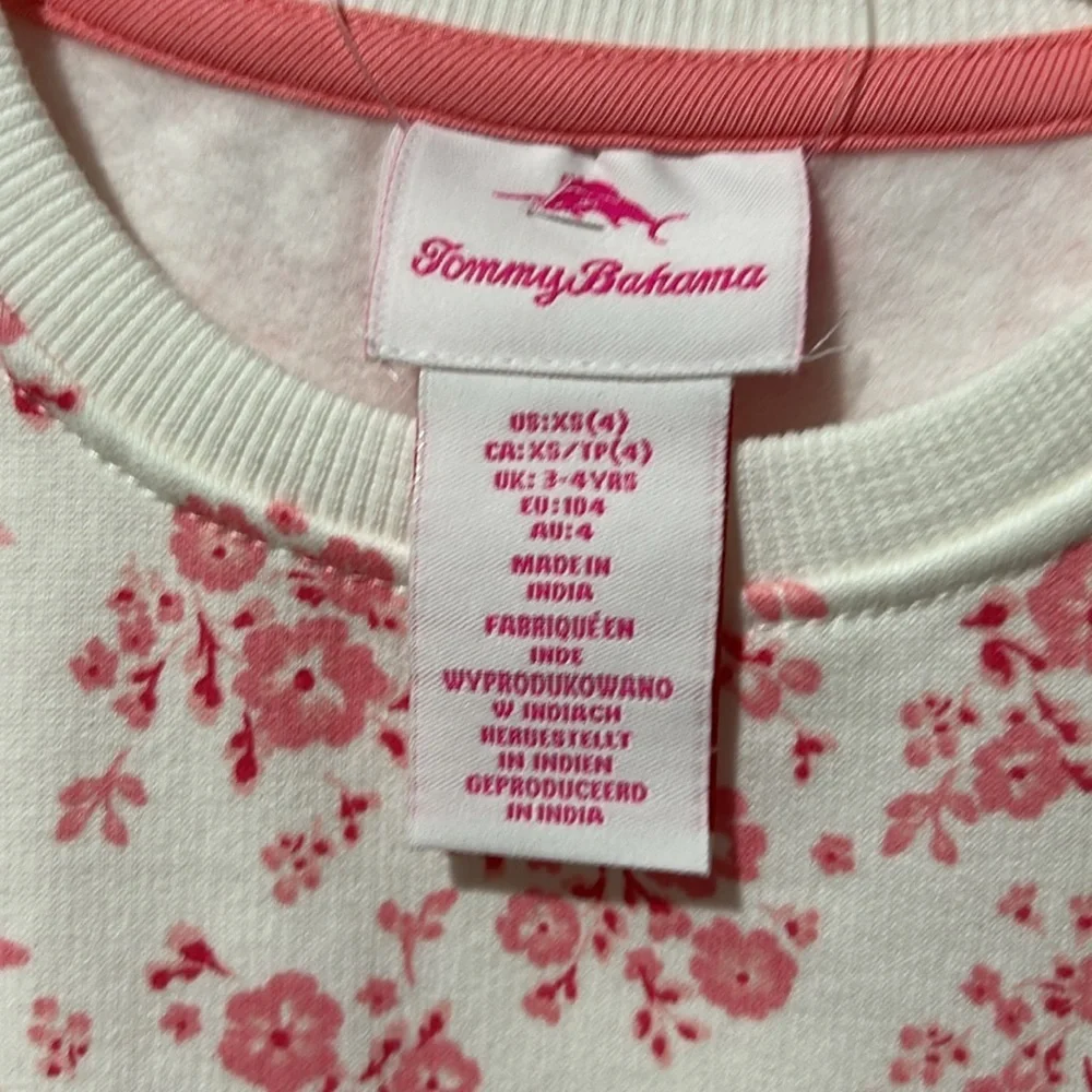 Tommy Bahama Pink and White Floral Kids Sweatshirt 2 Pack